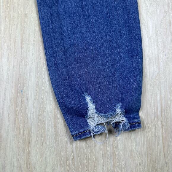 Articles of Society Distressed Mid Rise Skinny Ankle Blue Denim Casual Jeans 27 - Picture 10 of 16